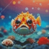 Puffer Fish Diamond Painting