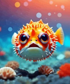 Puffer Fish Diamond Painting