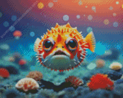 Puffer Fish Diamond Painting