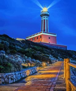 Punta Carena Lighthouse Diamond Painting