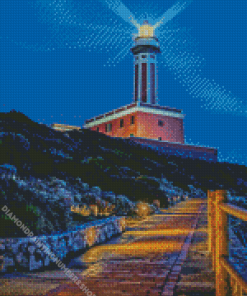 Punta Carena Lighthouse Diamond Painting