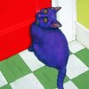 Purple Cat Diamond Painting