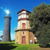 Queenscliff Black Lighthouse Diamond Painting