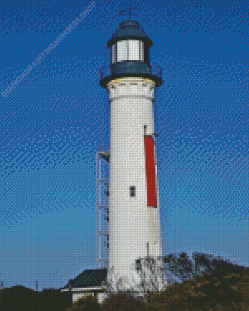 Queenscliff White Lighthouse Diamond art