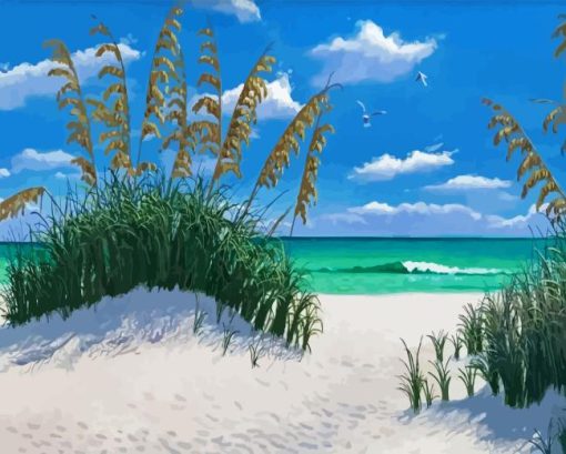 Sea Oats Diamond Painting