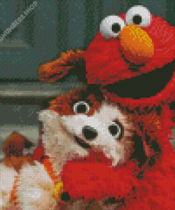 Sesame Elmo Diamond Painting