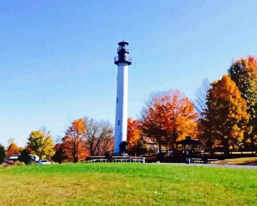 Summersville Lake Lighthouse Diamond Paints