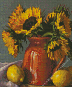 Sunflower and Lemons Diamond Painting