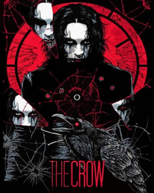 The Crow Film Poster Diamond by numbers