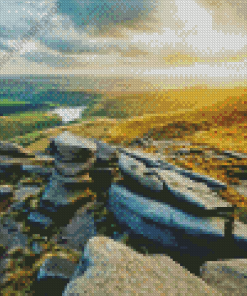 The Peak District Diamond art