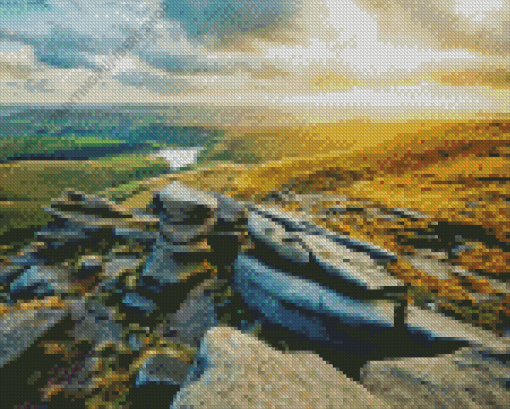 The Peak District Diamond art