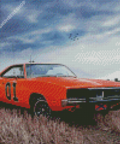 The General Lee Diamond Painting