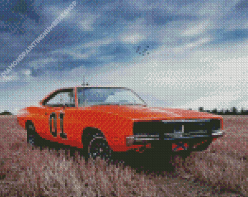 The General Lee Diamond Painting