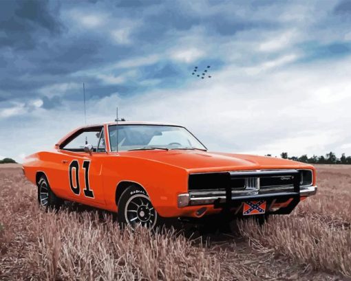 The General Lee Diamond Painting