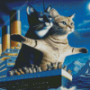 Titanic Cat Diamond Painting