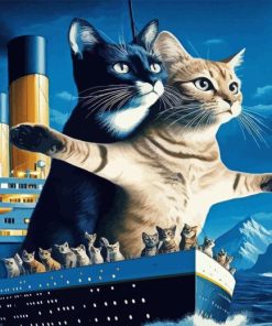 Titanic Cat Diamond Painting