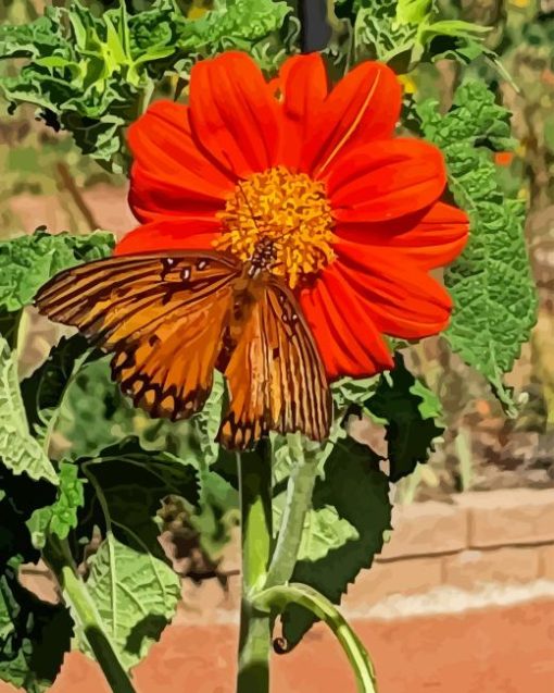 Tithonia Rotundifolia Diamond Painting