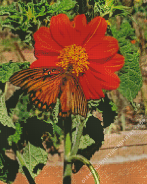 Tithonia Rotundifolia Diamond Painting