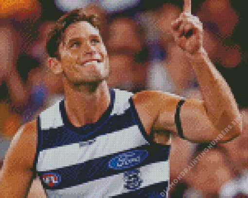 Tom Hawkins Footballer Diamond Painting