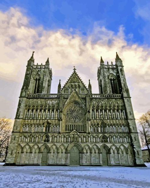 Trondheim Nidaros Cathedral Diamond Painting