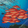 Tropical Red Snapper Fish Diamond Painting