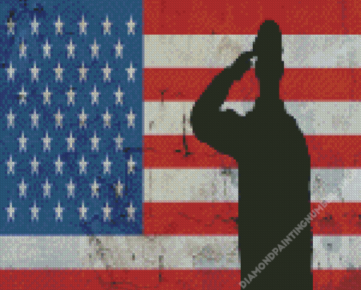 Veteran Silhouette Diamond Painting