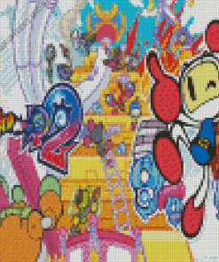 Video Game Bomberman Diamond Painting