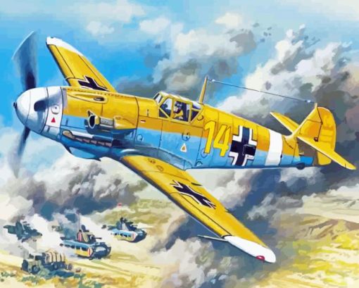 WWII Bf 109 Diamond Painting