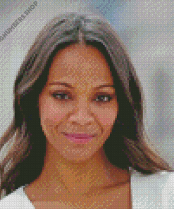 Zoe Saldana Actress Diamond Painting