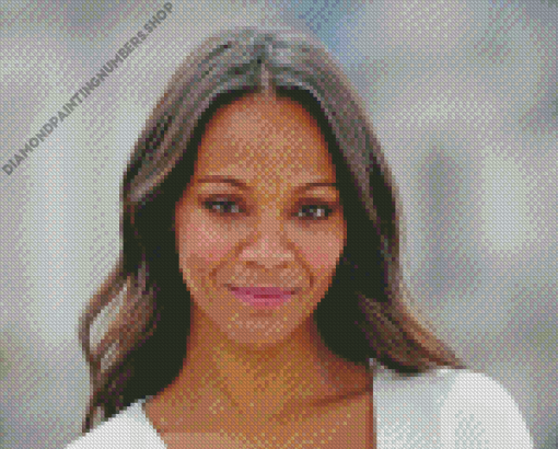 Zoe Saldana Actress Diamond Painting