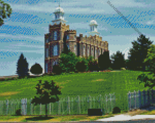 Aesthetic Logan Temple Diamond Painting