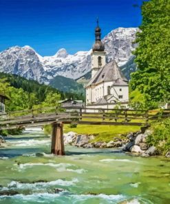 Bavarian Alps Diamond Painting