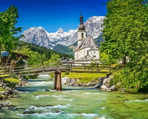 Bavarian Alps Diamond Painting