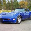 Blue 1981 Corvette Diamond by numbers