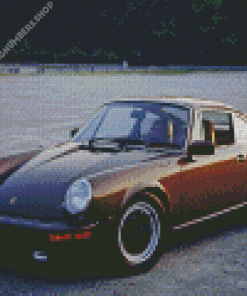 Brown Old Porsche Diamond Painting