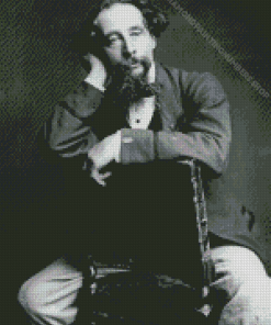 Charles Dickens Writer Diamond by numbers