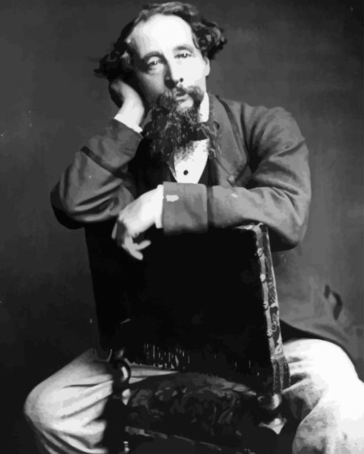 Charles Dickens Writer Diamond by numbers