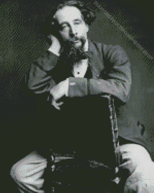 Charles Dickens Writer Diamond by numbers