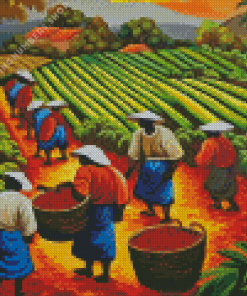 Coffee Farmers Diamond art