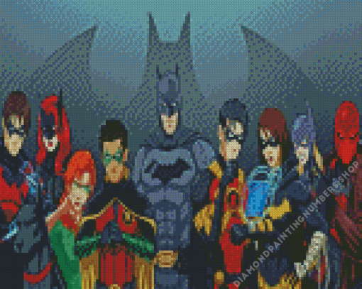 Cool Batfamily Diamond Painting