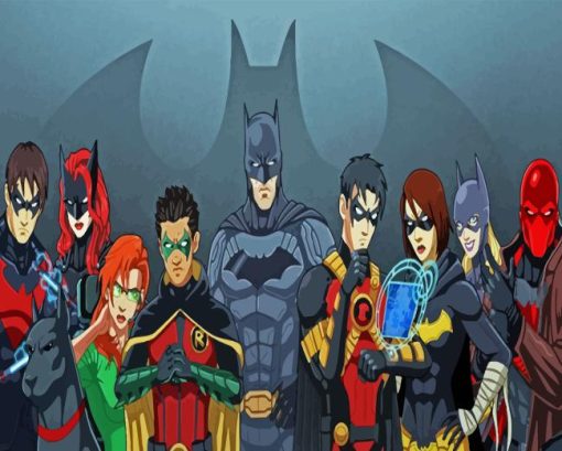 Cool Batfamily Diamond Painting