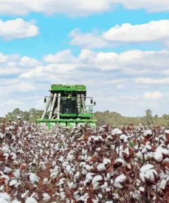 Cotton Harvester Diamond Painting