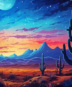 Desert Illustration Diamond Painting