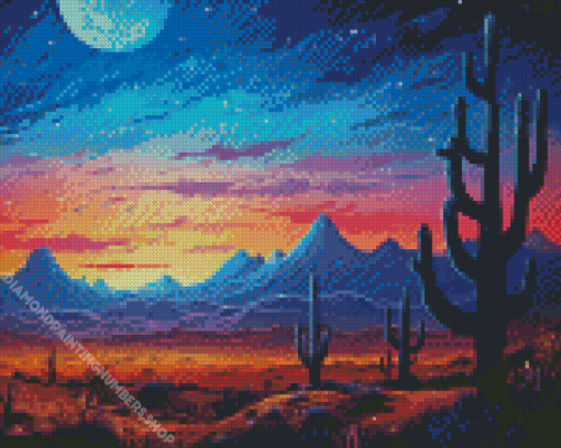 Desert Illustration Diamond Painting