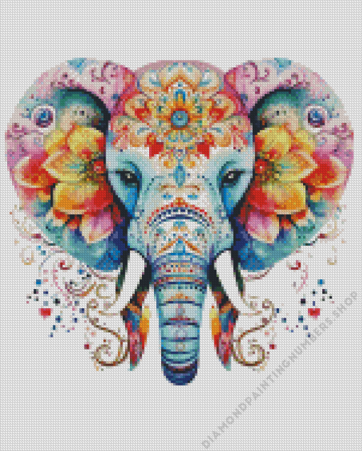 Elephant Mandala Diamond Painting