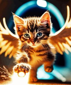 Flying Cat Diamond Painting