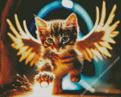 Flying Cat Diamond Painting