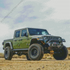 Green Jeep Diamond Painting