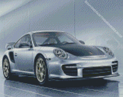 Grey Porsche 911 G2 Diamond Painting