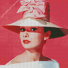 Lady In A Pink Hat Diamond Painting